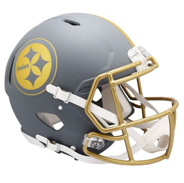 Casco Réplica Pittsburgh Steelers Speed Slate Riddell Gris Pizarra