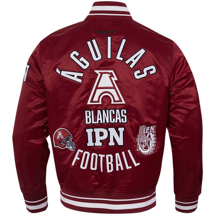 Chamarra IPN Satin Aguilas Blancas Pro Standard