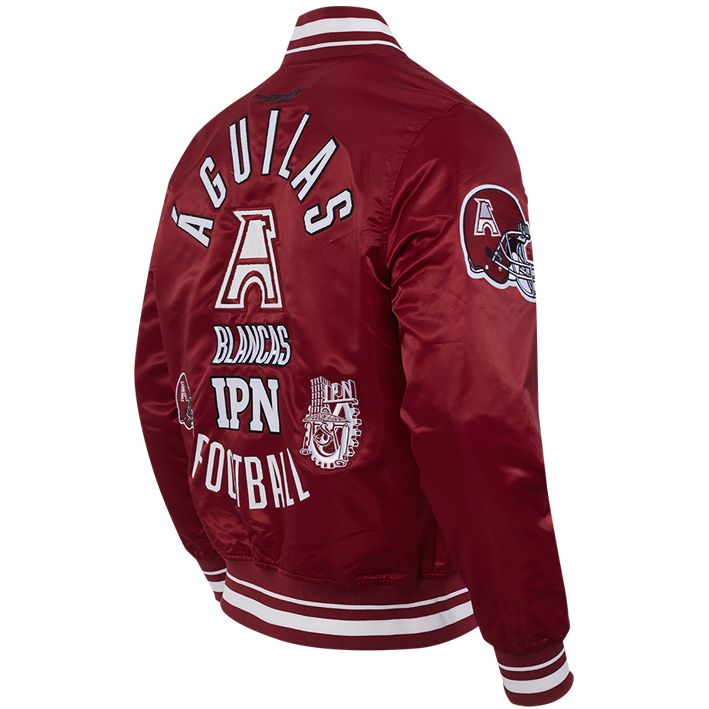 Chamarra IPN Satin Aguilas Blancas Pro Standard