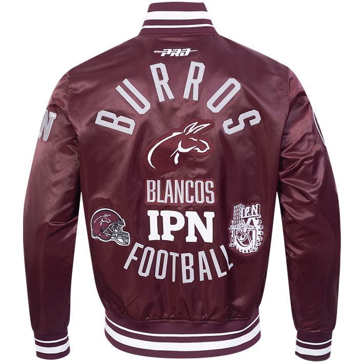 Chamarra IPN Satin Burros Blancos Pro Standard Blanco