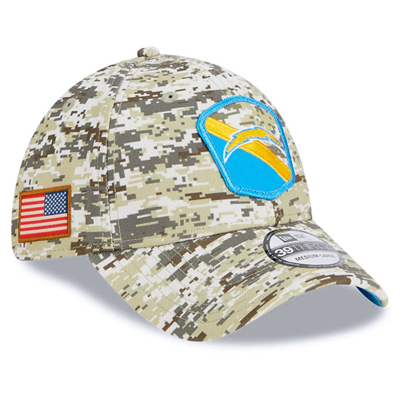 Gorra 39THIRTY Los Angeles Chargers Salute to Service 2023 New Era Camuflaje