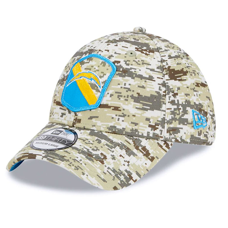 Gorra 39THIRTY Los Angeles Chargers Salute to Service 2023 New Era Camuflaje