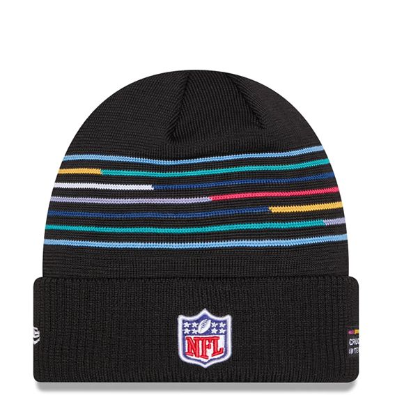 Gorro Beanie Los Angeles Chargers Crucial Catch 2025 New Era Negro