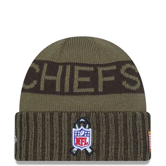 Gorro Beanie Kansas City Chiefs Salute to Service 2025 Dkm New Era