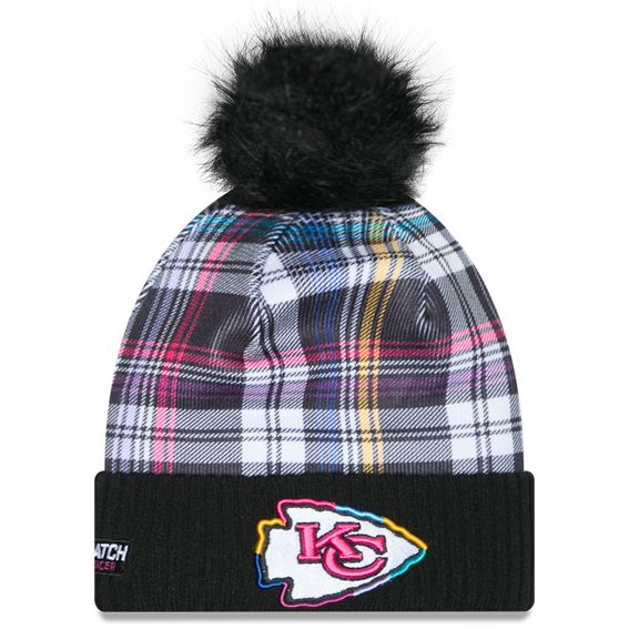 Gorro Beanie Kansas City Chiefs Crucial Catch 2024 New Era Mujer