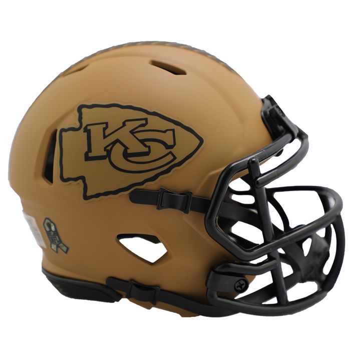 Minicasco Kansas City Chiefs Speed Salute to Service 2023 Riddell