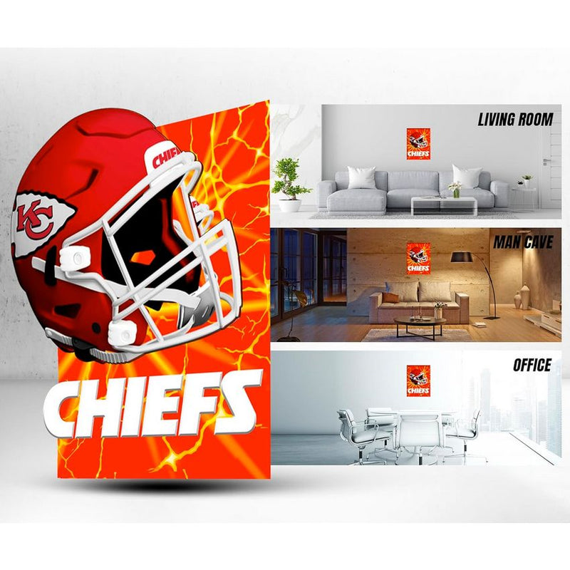Cuadro Decorativo Kansas City Chiefs Poster 3D 12 Sports Culture