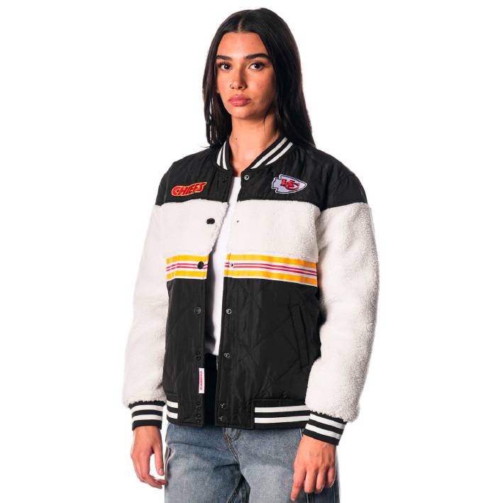 Chamarra Kansas City Chiefs Sherpa The Wild Collective Mujer