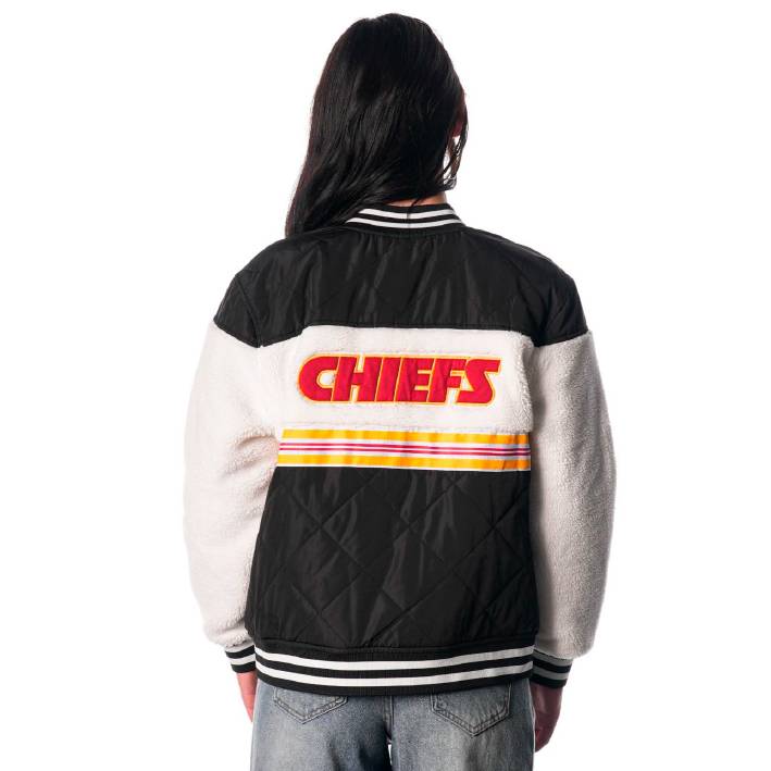 Chamarra Kansas City Chiefs Sherpa The Wild Collective Mujer