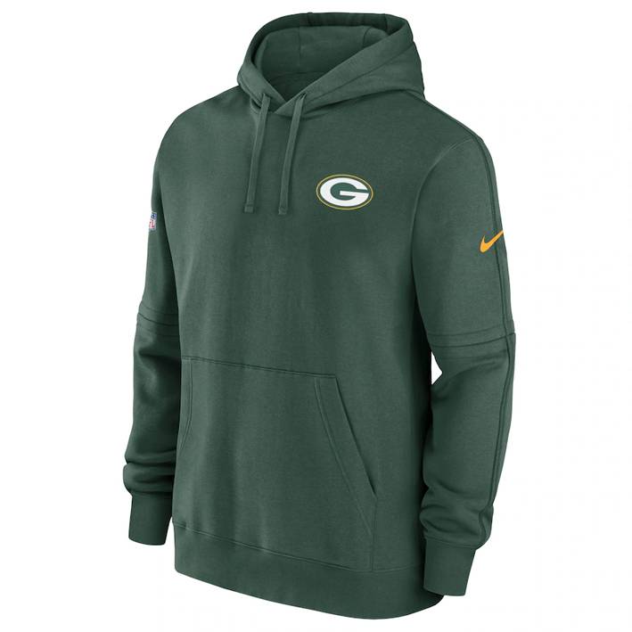 Sudadera Green Bay Packers Club Fleece Pullover Nike Hombre