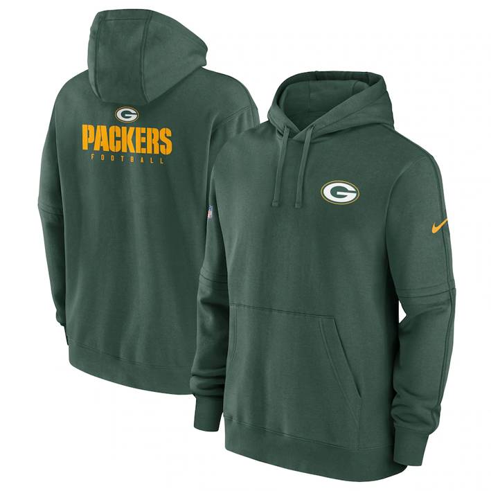 Sudadera Green Bay Packers Club Fleece Pullover Nike Hombre