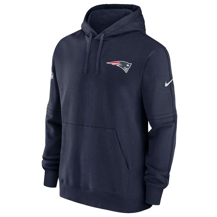 Sudadera New England Patriots Club Fleece Pullover Nike Hombre