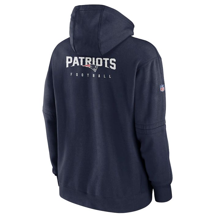 Sudadera New England Patriots Club Fleece Pullover Nike Hombre