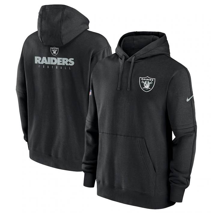 Sudadera Las Vegas Raiders Club Fleece Pullover Nike Hombre