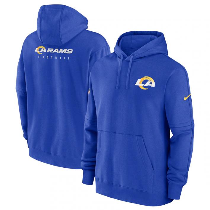 Sudadera Los Angeles Rams Club Fleece Pullover Nike Hombre