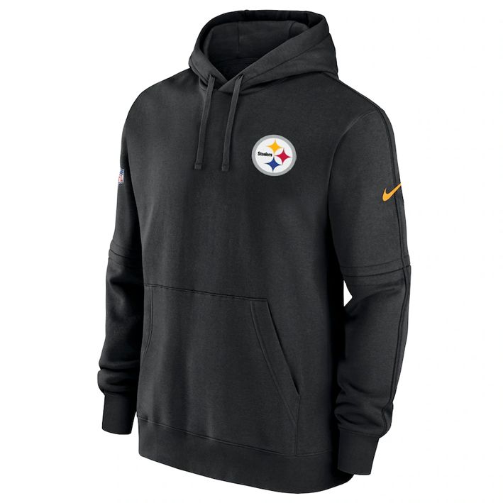 Sudadera Pittsburgh Steelers Club Fleece Pullover Nike Hombre