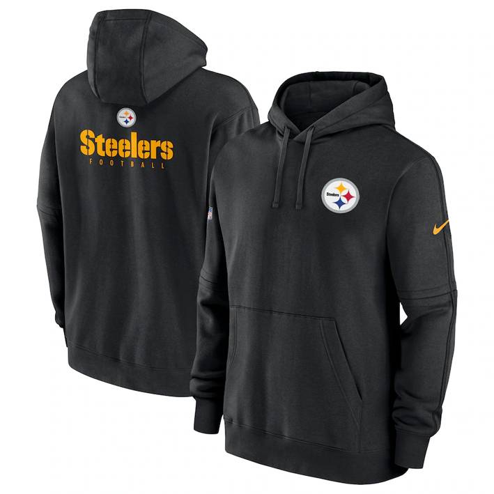 Sudadera Pittsburgh Steelers Club Fleece Pullover Nike Hombre