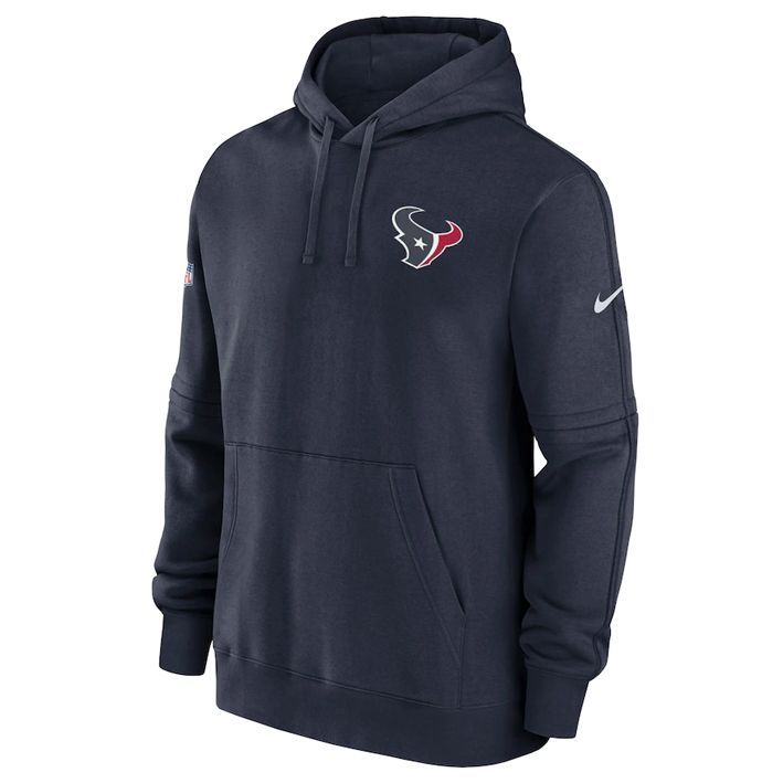 Sudadera Houston Texans Club Fleece Pullover Nike Hombre