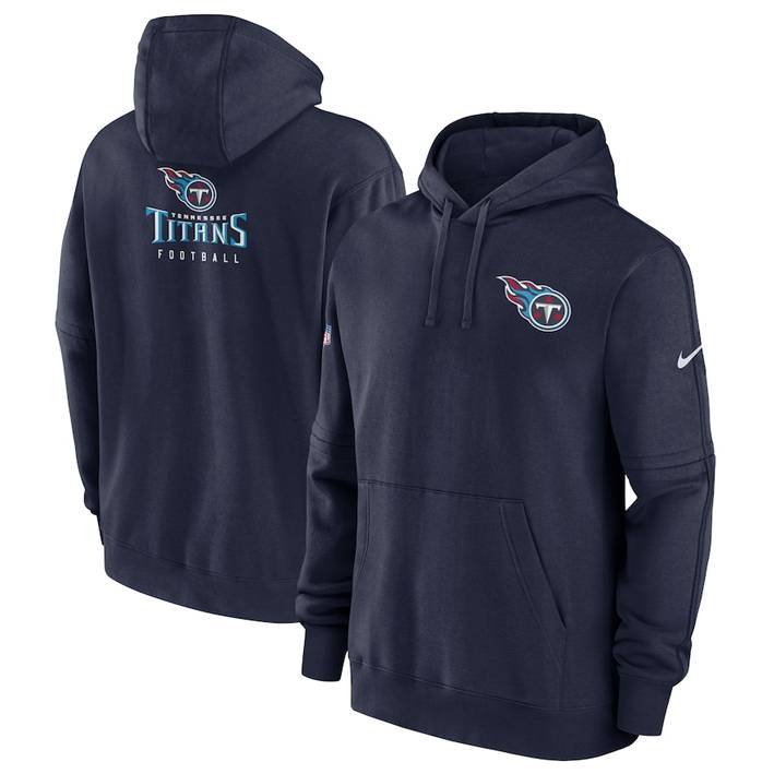 Sudadera Tennessee Titans Club Fleece Pullover Nike Hombre