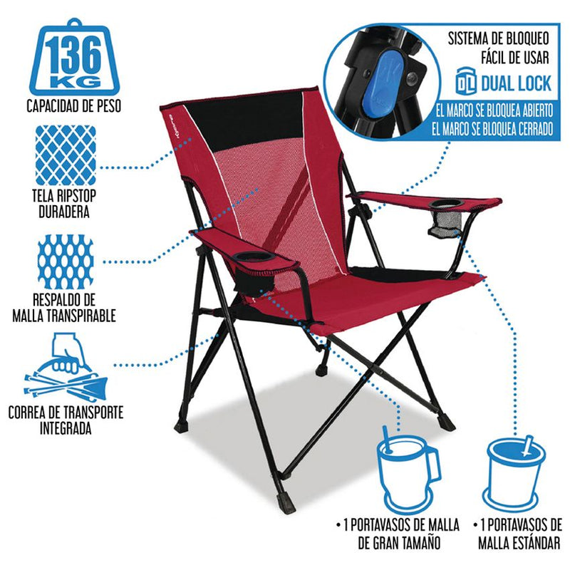 Silla Plegable Indianapolis Colts Kijaro Dual Lock Denovo