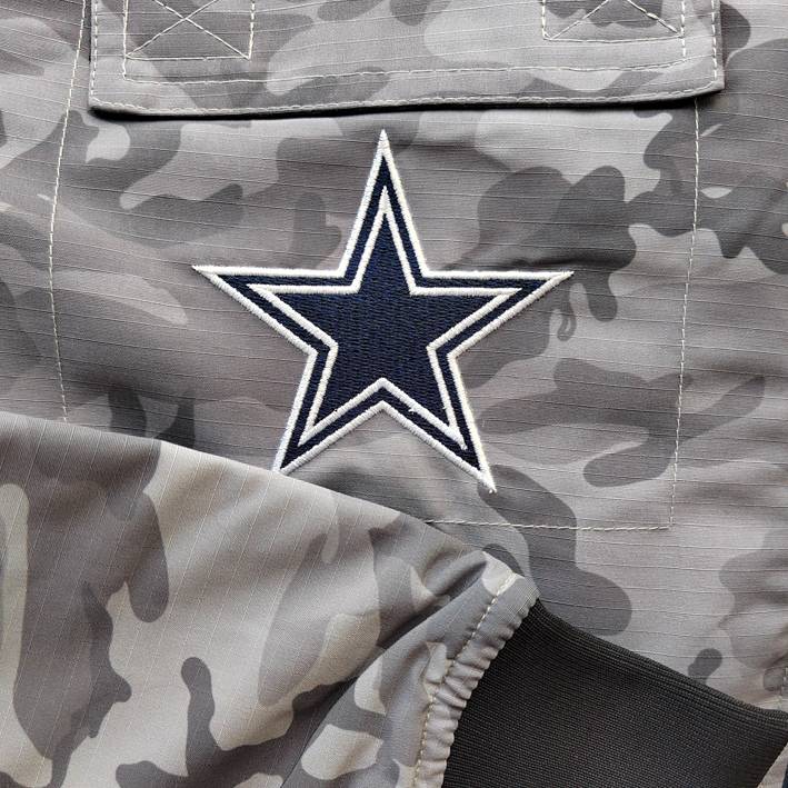 Sudadera Dallas Cowboys Bomber Unisex The Wild Collective Camuflaje