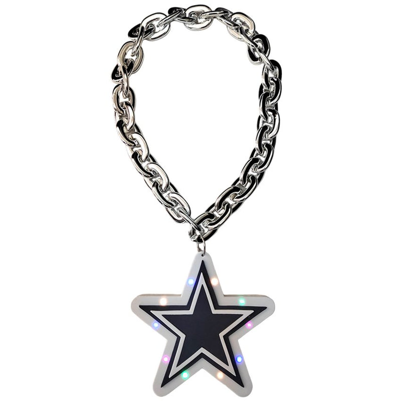 Cadena Dallas Cowboys Necklace Logo With Chain Light Team Beans, L.L.C