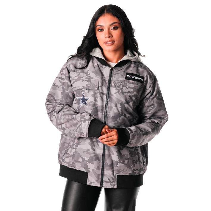 Sudadera Dallas Cowboys Bomber Unisex The Wild Collective Camuflaje