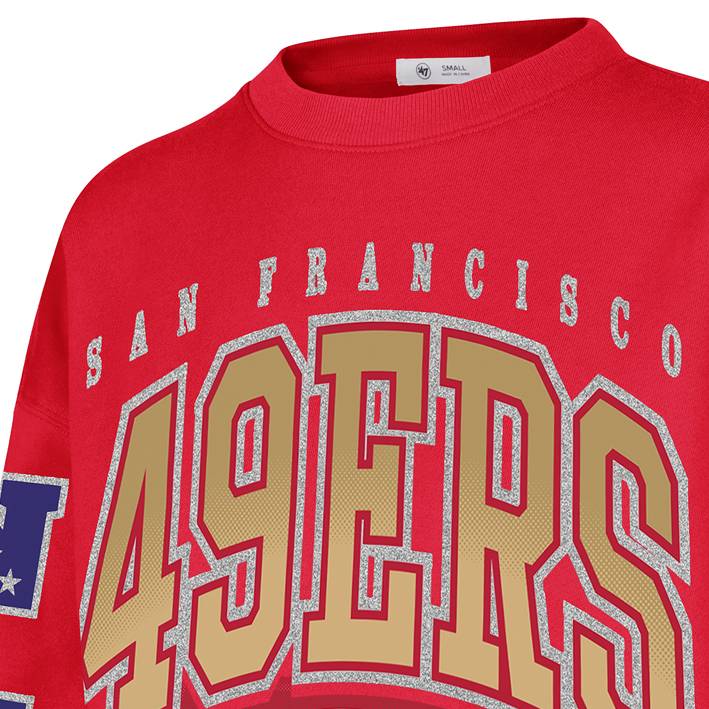 Sudadera San Francisco 49ers Crew Big Oversized 47 Brand Mujer