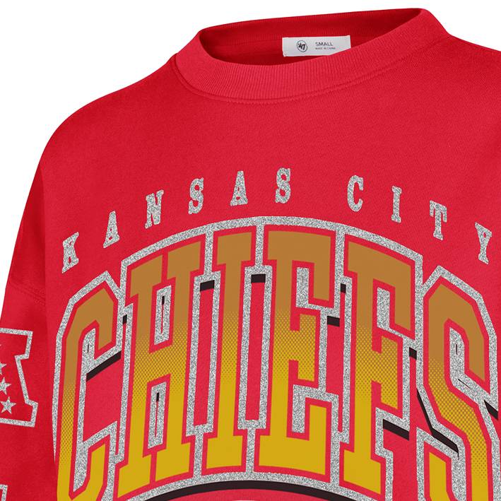 Sudadera Kansas City Chiefs Crew Big Oversized 47 Brand Mujer