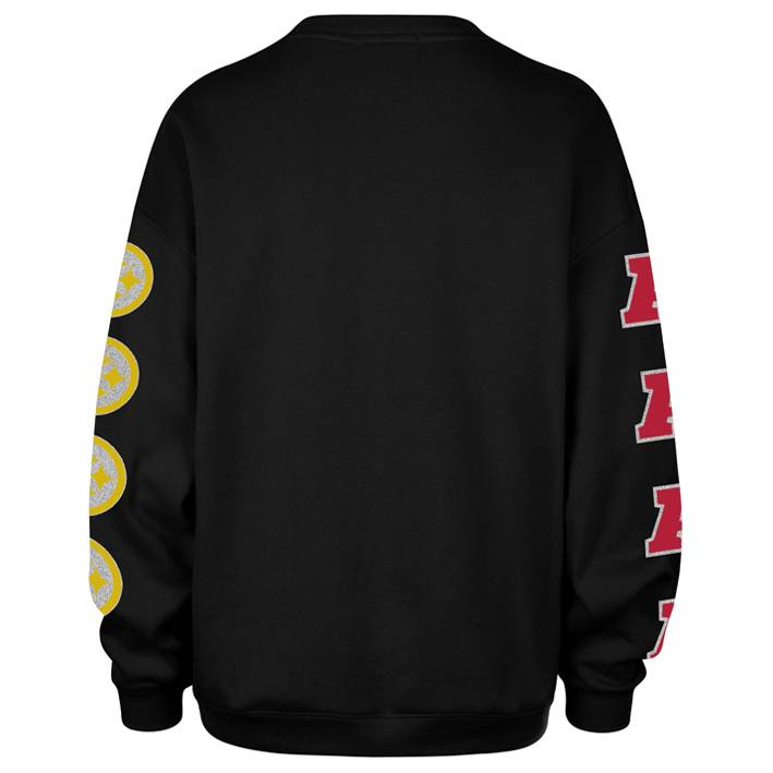 Sudadera Pittsburgh Steelers Crew Big Oversized 47 Brand Mujer