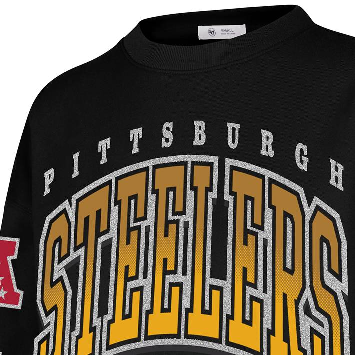 Sudadera Pittsburgh Steelers Crew Big Oversized 47 Brand Mujer