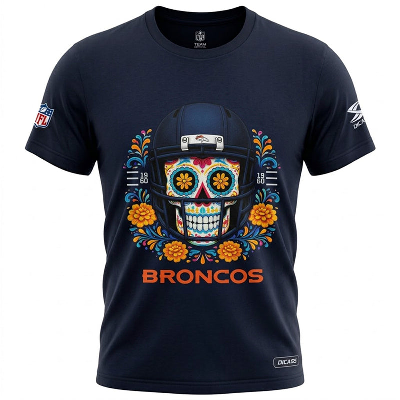 Playera Denver Broncos Día de Muertos 2026 DICASS