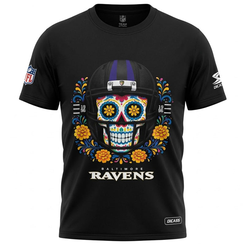Playera Baltimore Ravens Día de Muertos 2026 DICASS
