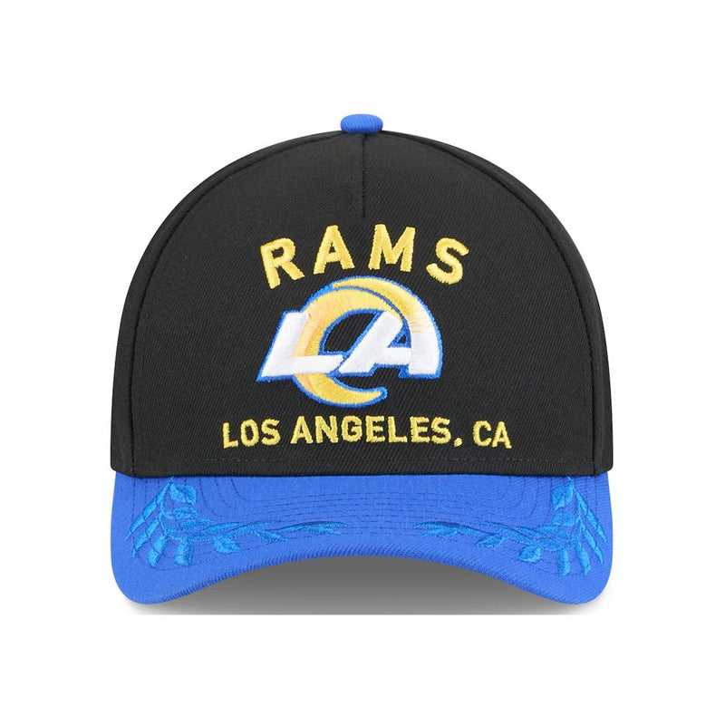 Gorra 9FORTY Los Angeles Rams Draft 2025 M-Crown New Era Negro