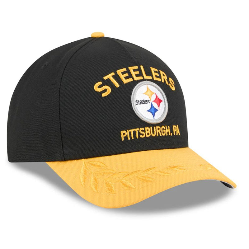 Gorra 9FORTY Pittsburgh Steelers Draft 2025 M-Crown New Era Negro