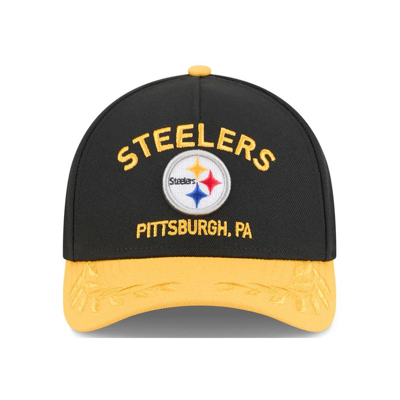 Gorra 9FORTY Pittsburgh Steelers Draft 2025 M-Crown New Era Negro
