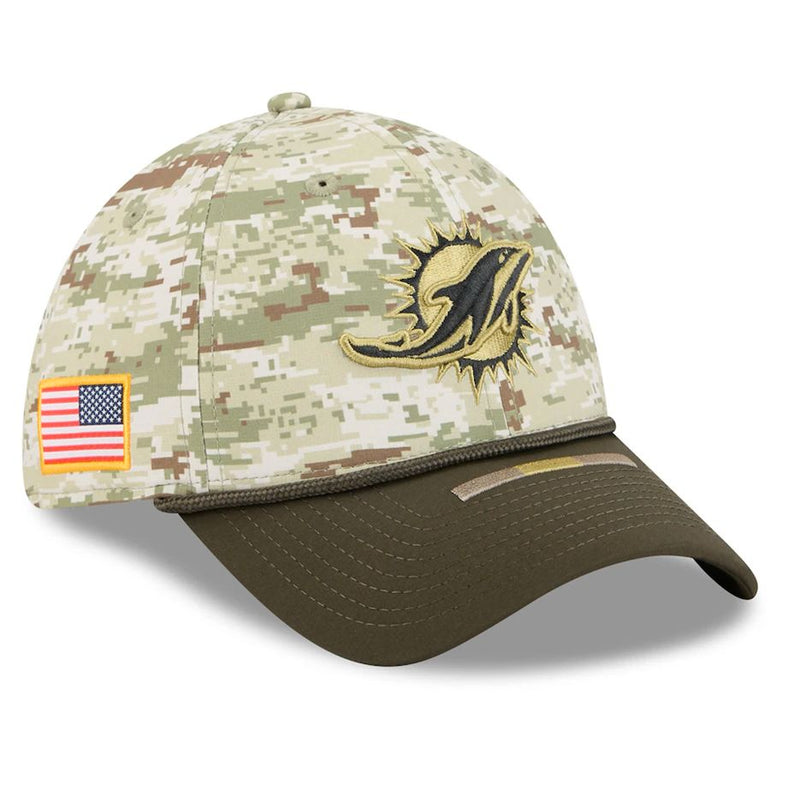 Gorra 39THIRTY Miami Dolphins Salute to Service 2025 New Era Camuflaje