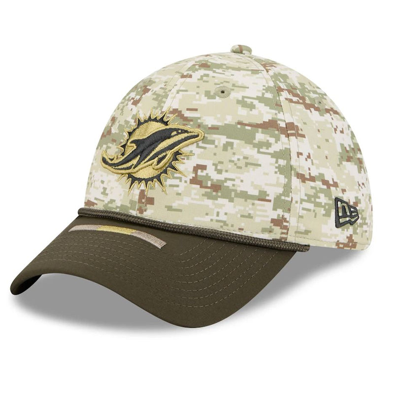 Gorra 39THIRTY Miami Dolphins Salute to Service 2025 New Era Camuflaje