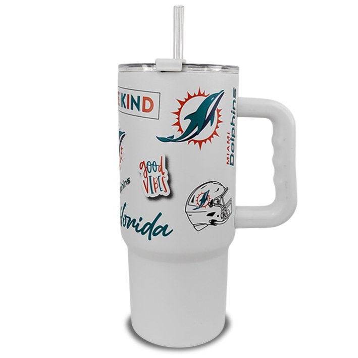 Termo Miami Dolphins Native 24 oz Logo Brands