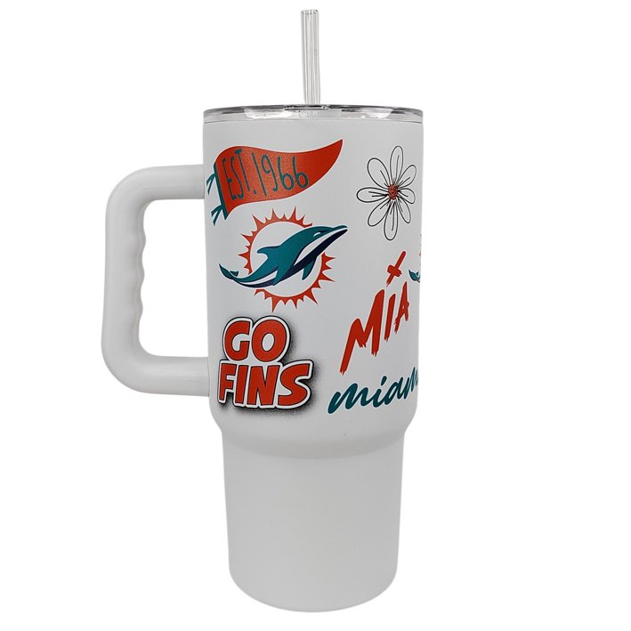 Termo Miami Dolphins Native 24 oz Logo Brands