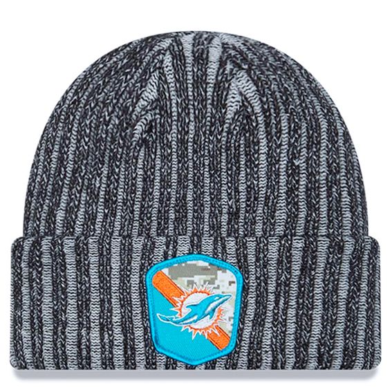 Gorro Beanie Miami Dolphins Salute to Service 2023 New Era