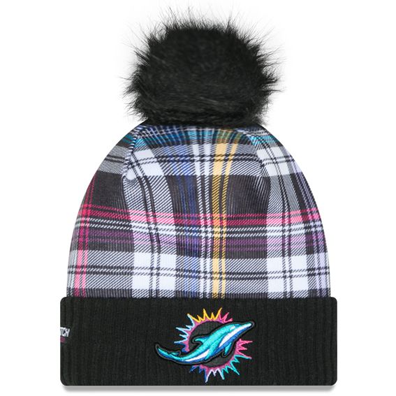 Gorro Beanie Miami Dolphins Crucial Catch 2024 New Era Mujer