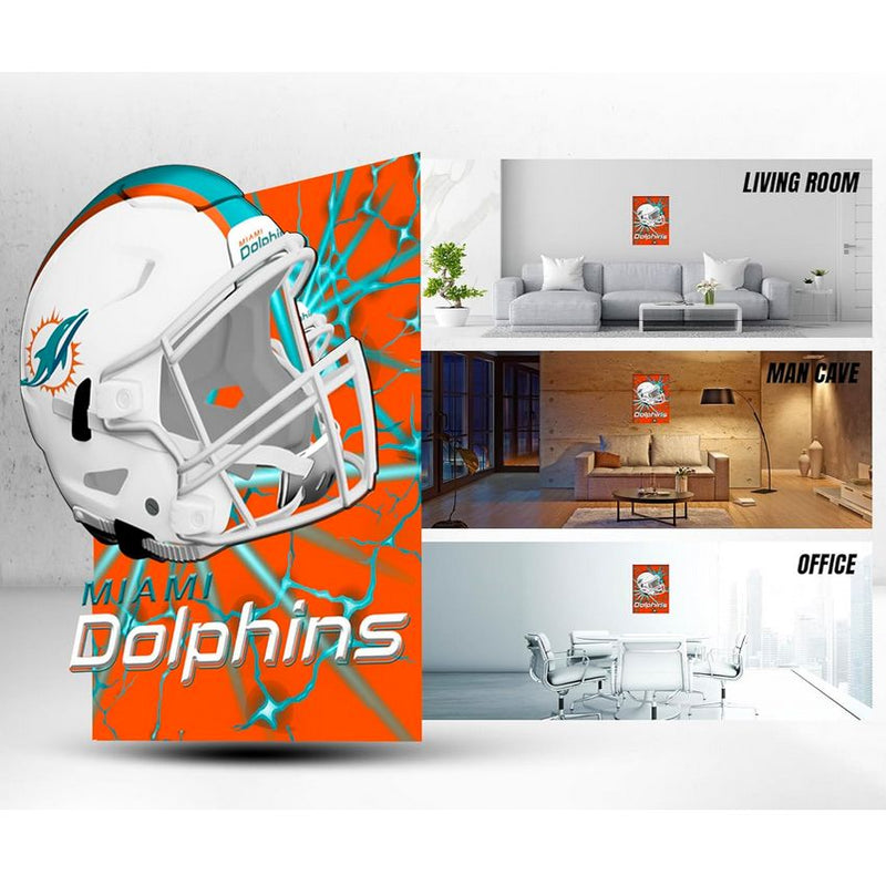 Cuadro Decorativo Miami Dolphins Poster 3D 12 Sports Culture