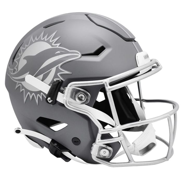Casco Réplica Miami Dolphins Speedflex Slate Riddell Gris Pizarra