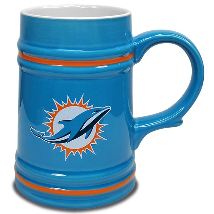 Tarro Miami Dolphins Stein 24 oz Evergreen Verde