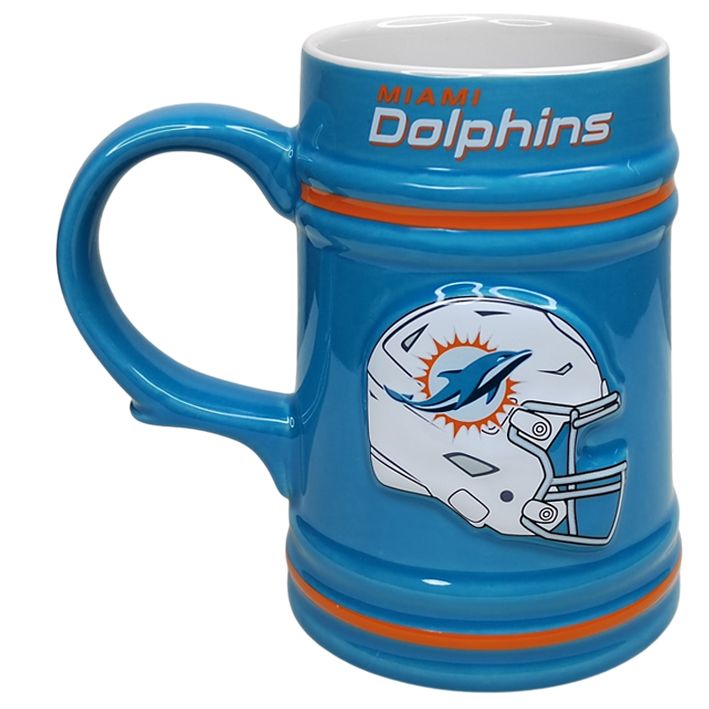 Tarro Miami Dolphins Stein 24 oz Evergreen Verde