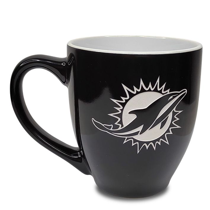 Taza Miami Dolphins 15 oz Negro