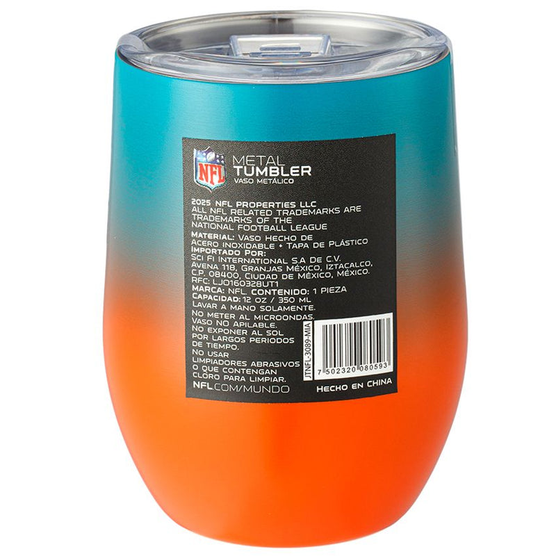 Vaso de Vino Miami Dolphins Wine Metal Two 355 Sci Fi