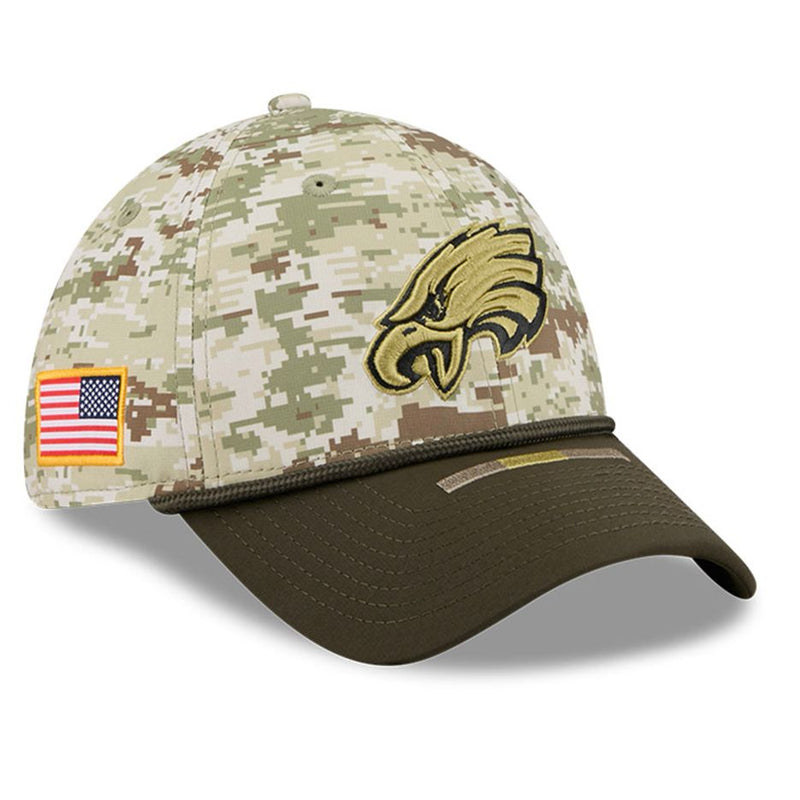 Gorra 39THIRTY Philadelphia Eagles Salute to Service 2025 New Era Camuflaje