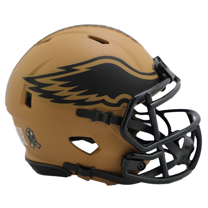 Minicasco Philadelphia Eagles Speed Salute to Service 2023 Riddell